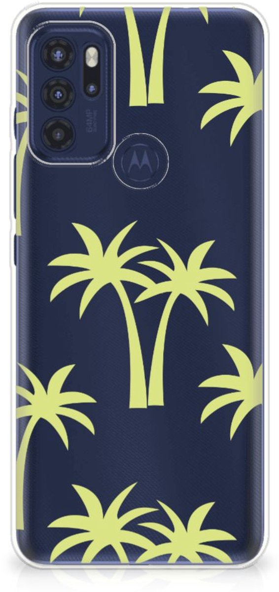 Back Cover voor Motorola Moto G60s TPU Case Palmtrees