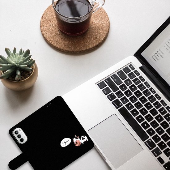 Housse en Cuir Premium Flip Case Portefeuille Etui pour Motorola Moto G52 | Moto G82 Portefeuille Vache