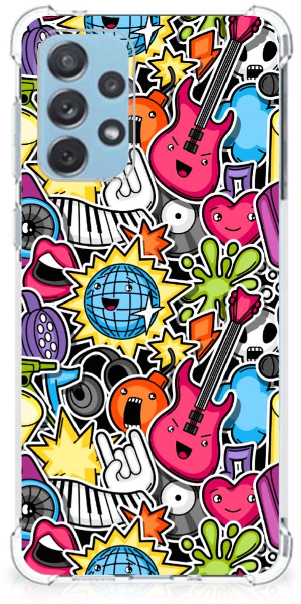 Samsung Galaxy A73 Anti Shock Bumper Case Punk Rock
