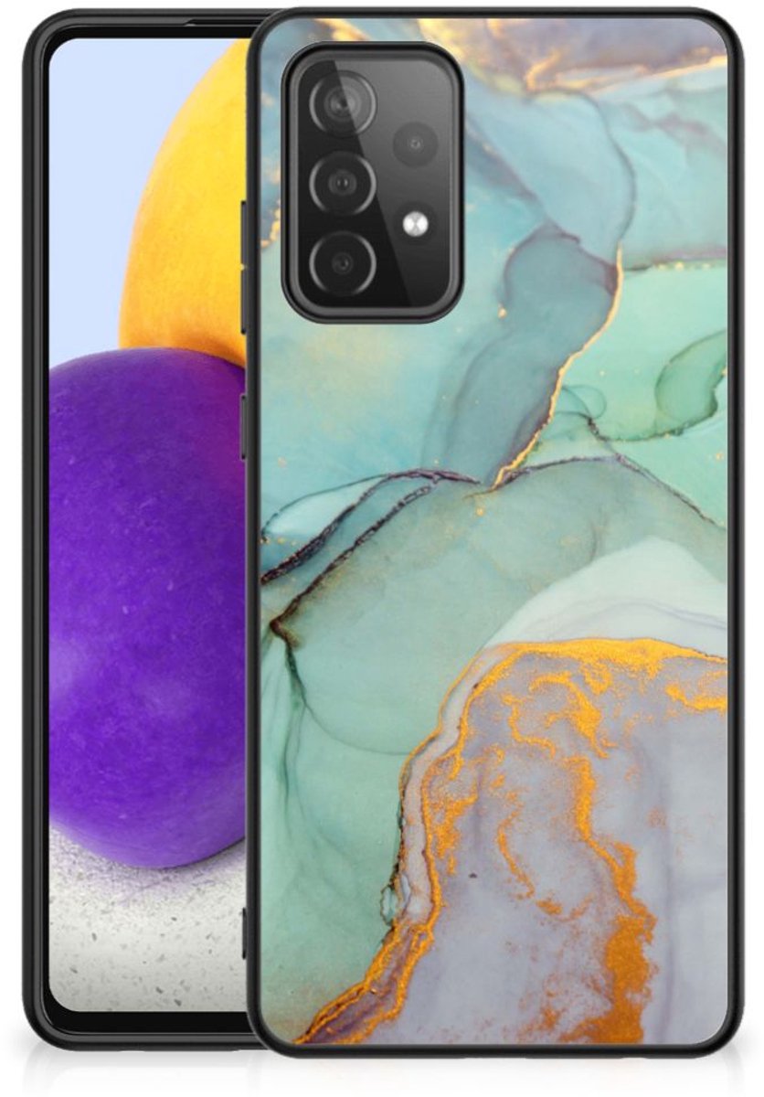 Kleurrijke Telefoonhoesje voor Samsung Galaxy A72 (5G/4G) Watercolor Mix
