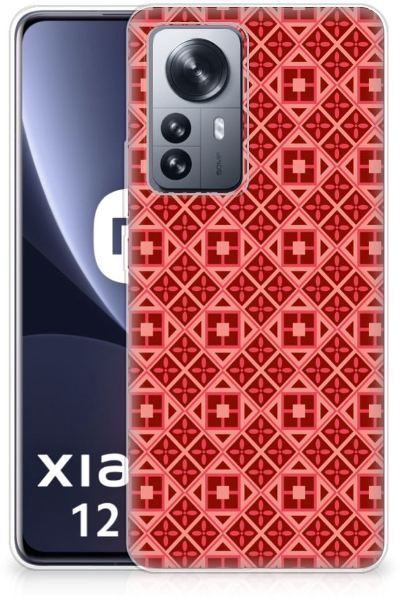 Xiaomi 12 Pro TPU bumper Batik Rood