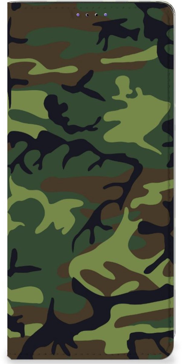 Samsung Galaxy A22 5G Hoesje met Magneet Army Dark