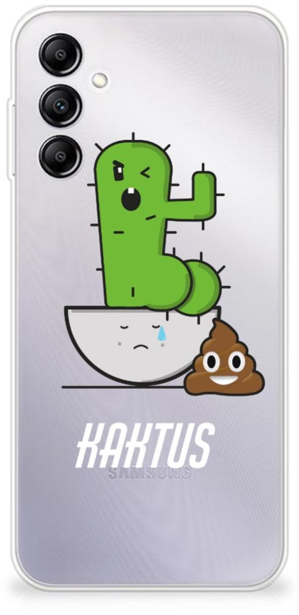 Samsung Galaxy A14 5G Telefoonhoesje met Naam Cactus Poo