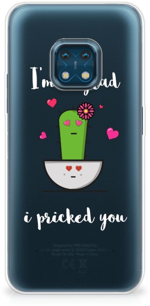 Nokia XR20 Telefoonhoesje met Naam Cactus Glad
