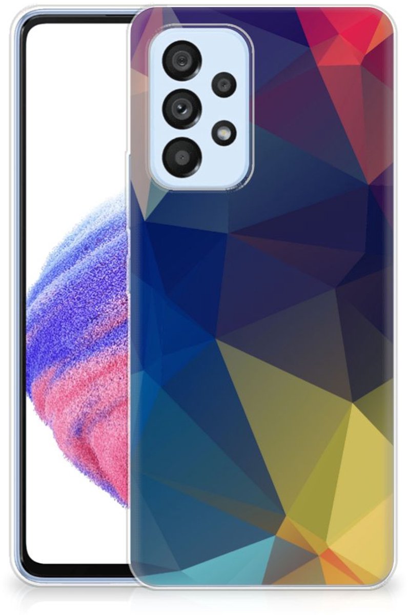 Samsung Galaxy A53 5G TPU Hoesje Polygon Dark