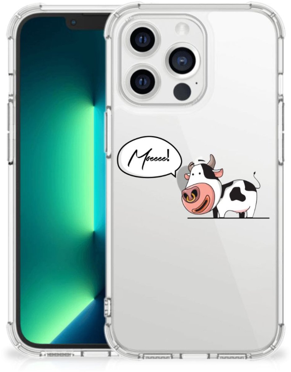iPhone 13 Pro Max Stevig Bumper Hoesje Cow