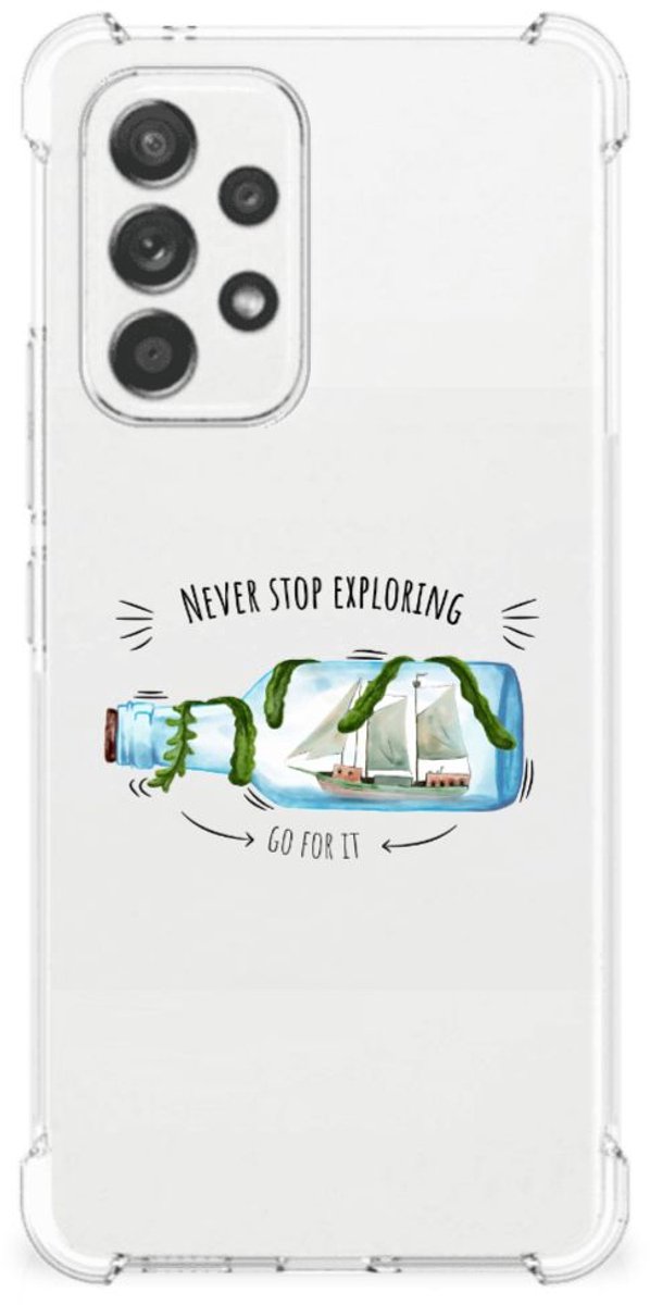 Samsung Galaxy A53 5G Stevig Bumper Hoesje Boho Bottle