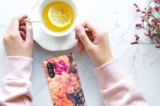 Coque de téléphone cadeau pour maman Samsung Galaxy A14 5G Flip Case Bunch of Fleurs