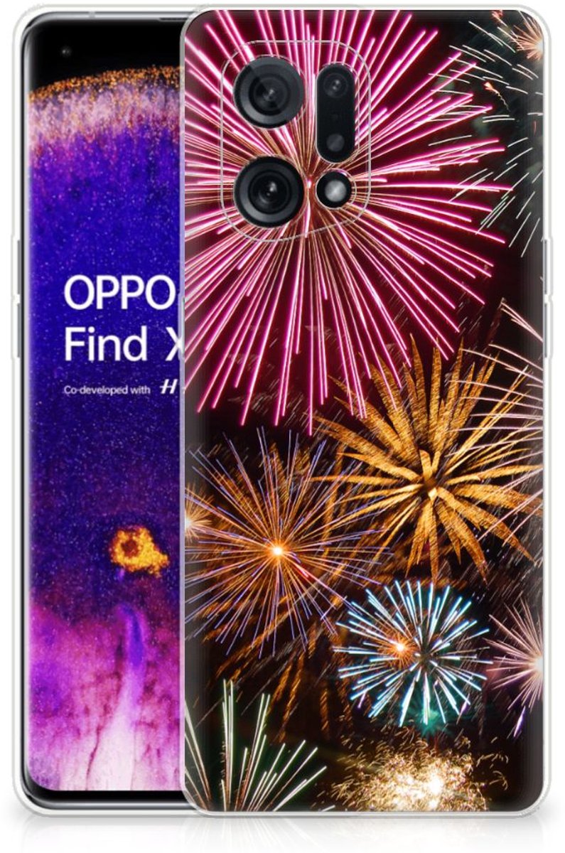 OPPO Find X5 Silicone Back Cover Vuurwerk