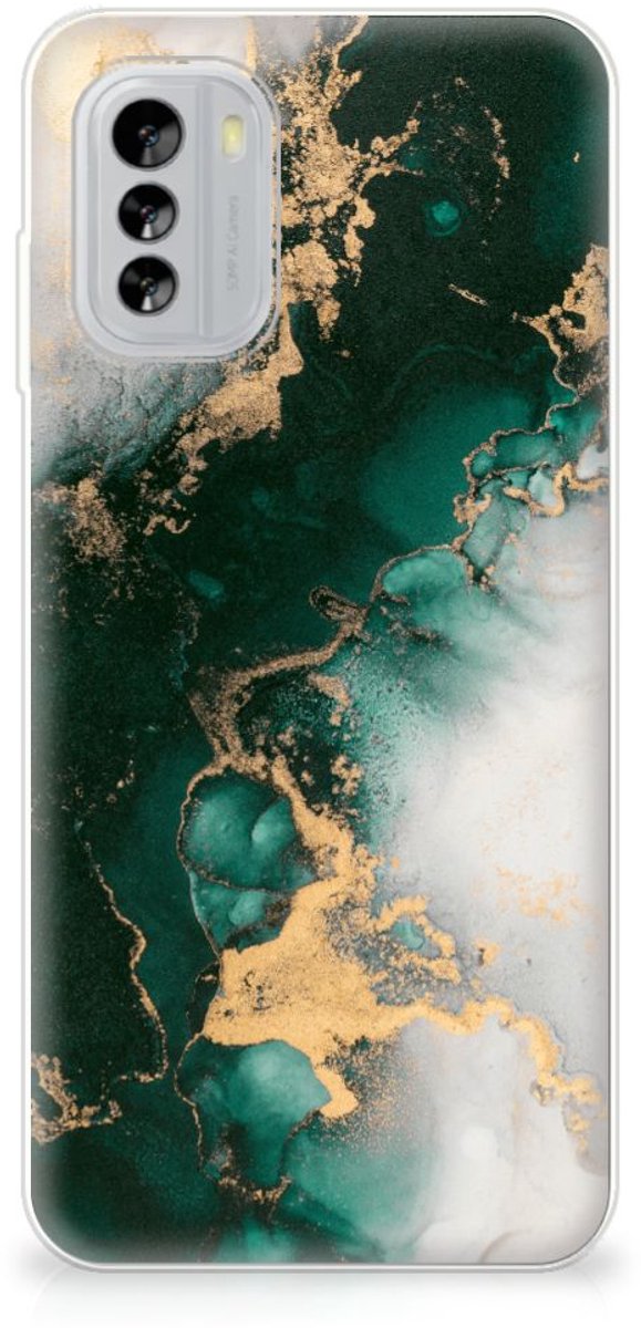 TPU Siliconen Hoesje voor Nokia G60 Marmer Groen