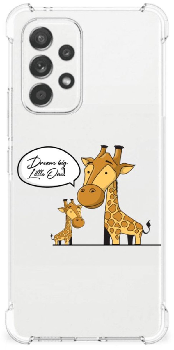 Samsung Galaxy A53 5G Stevig Bumper Hoesje Giraffe