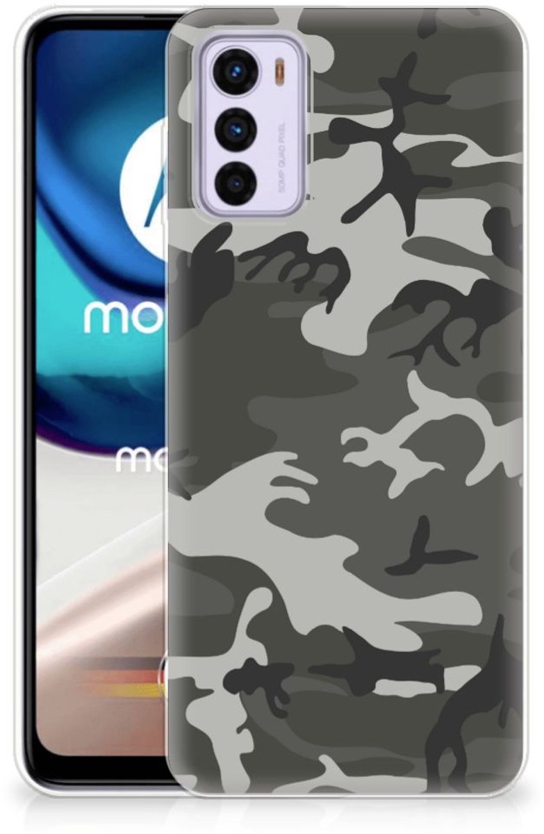 Back Cover voor Motorola Moto G42 TPU bumper Army Light