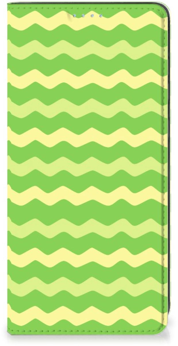 Samsung Galaxy A21s Hoesje met Magneet Waves Green