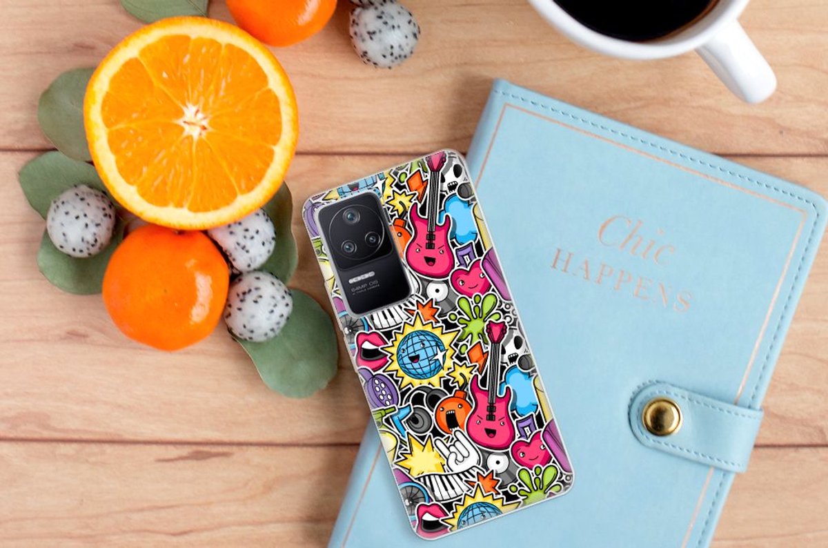 Xiaomi Poco F4 Silicone Back Cover Punk Rock