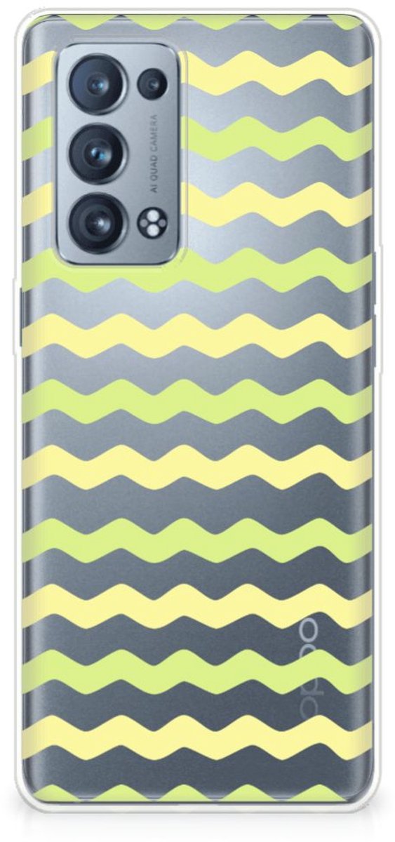 OPPO Reno 6 Pro Plus 5G TPU bumper Waves Yellow