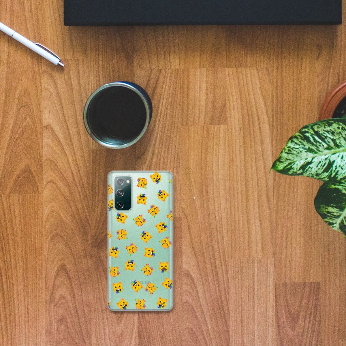 TPU bumper voor Samsung Galaxy S20 FE Katten Emojis