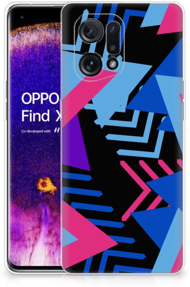 OPPO Find X5 TPU Hoesje Funky Triangle