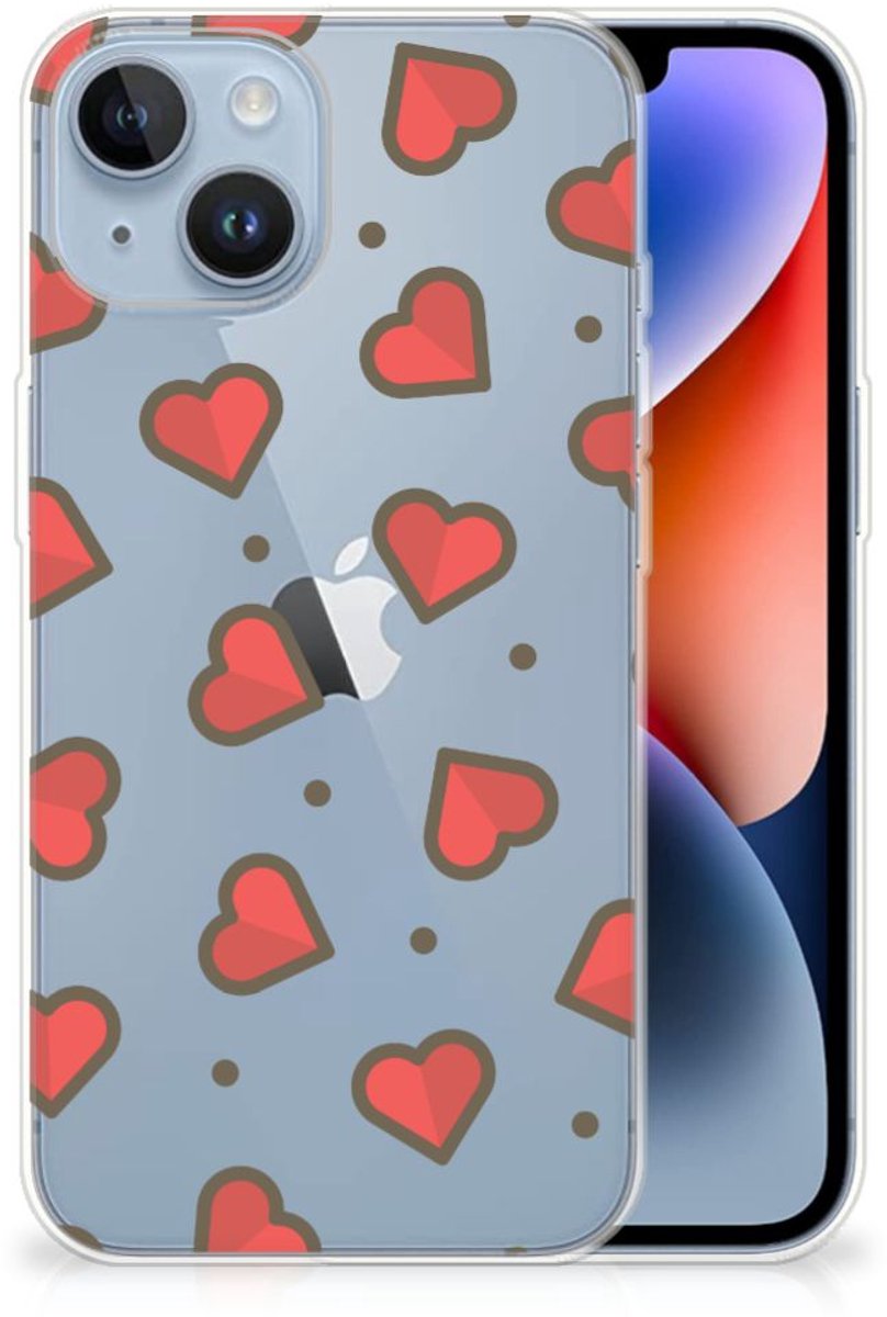 Apple iPhone 14 TPU bumper Hearts