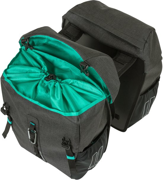 Basil Discovery Dubbele fietstas - Zwart - 18 Liter van Basil — afbeelding 3