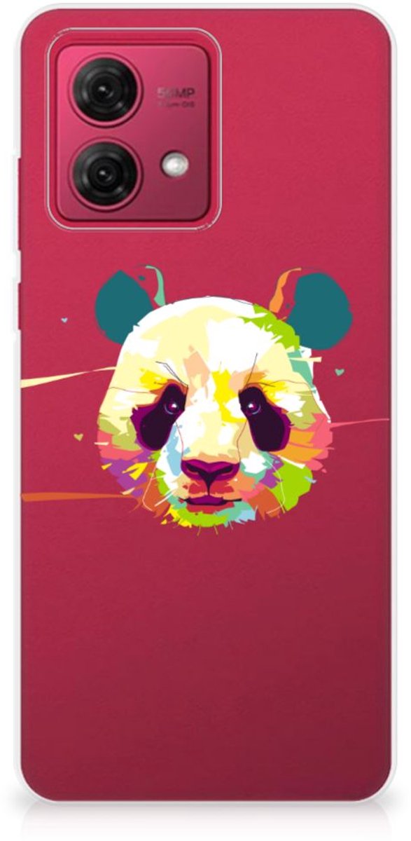 Motorola Moto G84 Telefoonhoesje met Naam Panda Color