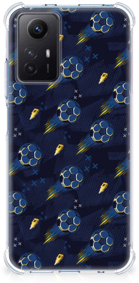 Doorzichtige Silicone Hoesje voor Xiaomi Redmi Note 12s Voetbal