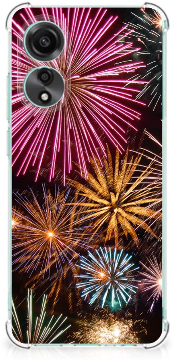 OPPO A78 4G Anti Shock Bumper Case Vuurwerk