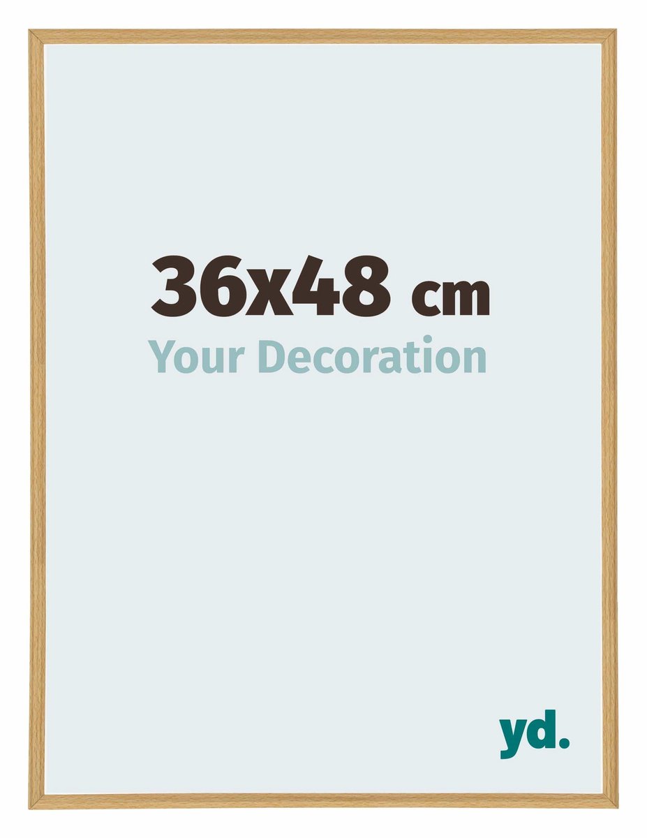 Your Decoration - Puzzellijst 36x48 cm - Beuken Licht - Puzzellijst 500-1000 stukjes - Kunststof Fotolijst - Annecy