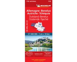 Nationale kaarten Michelin - Michelin Wegenkaart 719 Duits/Oost/Tsjech/BeNeLux