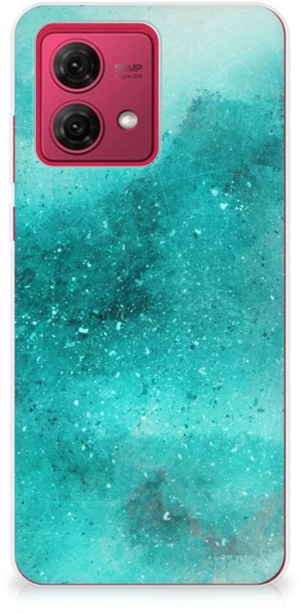 Hoesje maken Motorola Moto G84 Painting Blue