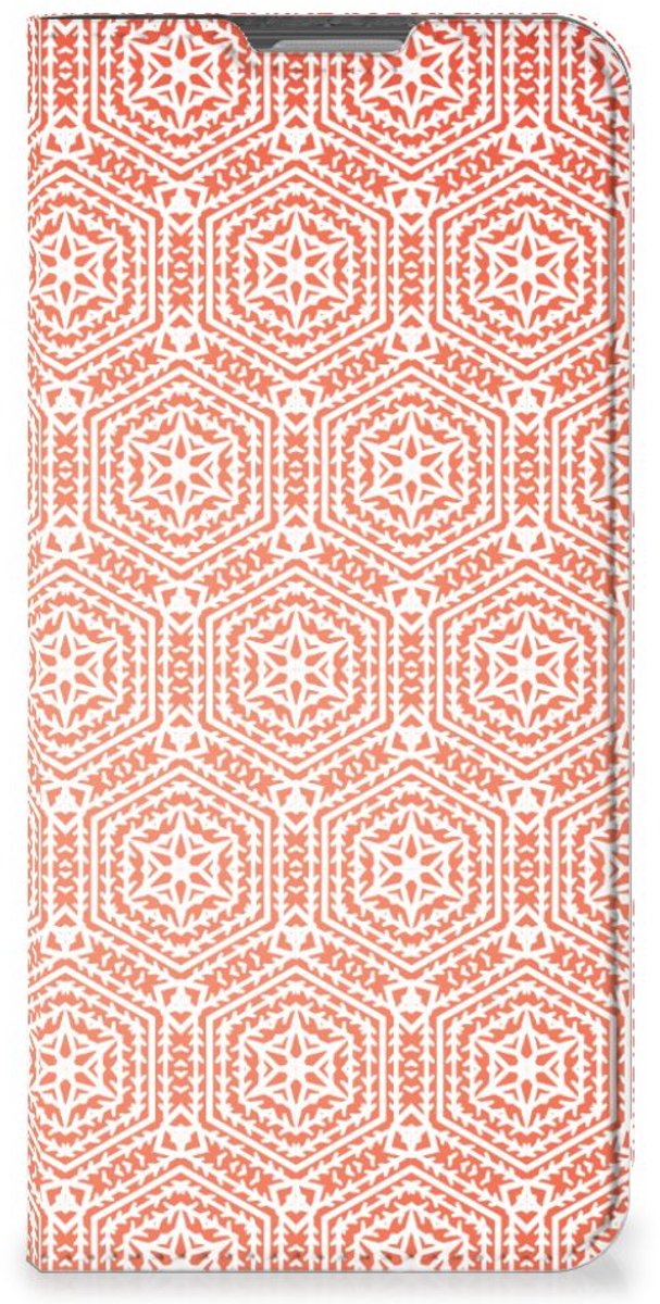 OPPO Reno8 Lite Hoesje met Magneet Pattern Orange