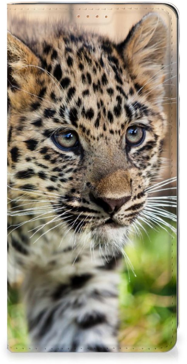 Motorola Moto G34 Hoesje maken Baby Luipaard