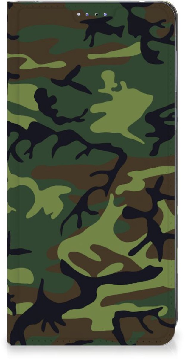 Motorola Edge 40 Hoesje met Magneet Army Dark