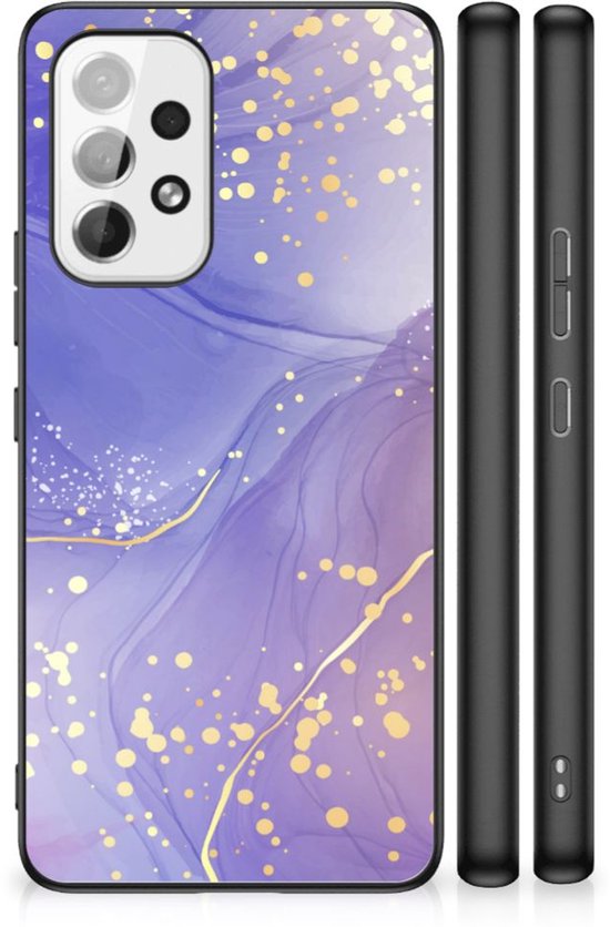 Coque de téléphone colorée adaptée au Samsung Galaxy A53 Aquarelle Violet