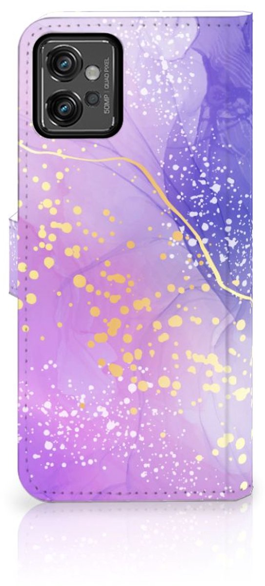 Hoesje voor Motorola Moto G32 Watercolor Paars