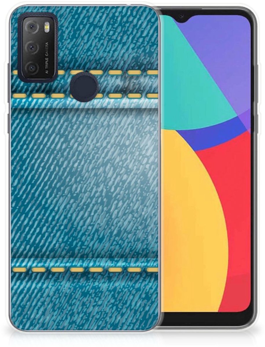 Alcatel 1S (2021) Silicone Back Cover Jeans