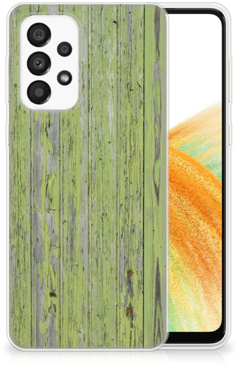 Samsung Galaxy A33 5G Bumper Hoesje Green Wood