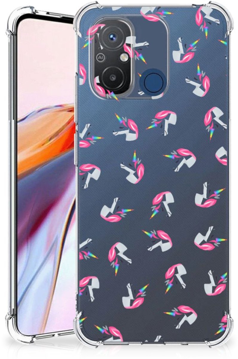 Doorzichtige Silicone Hoesje voor Xiaomi Redmi 12C Unicorns