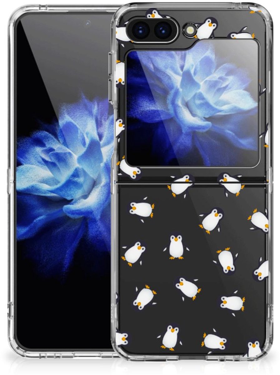 TPU bumper voor Samsung Galaxy Z Flip 5 Pinguïn