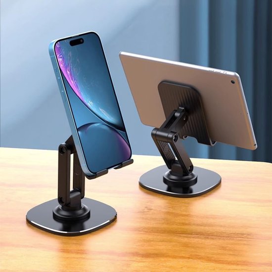 Houten tablet standaard voor in de keuken of op het bureau - modern