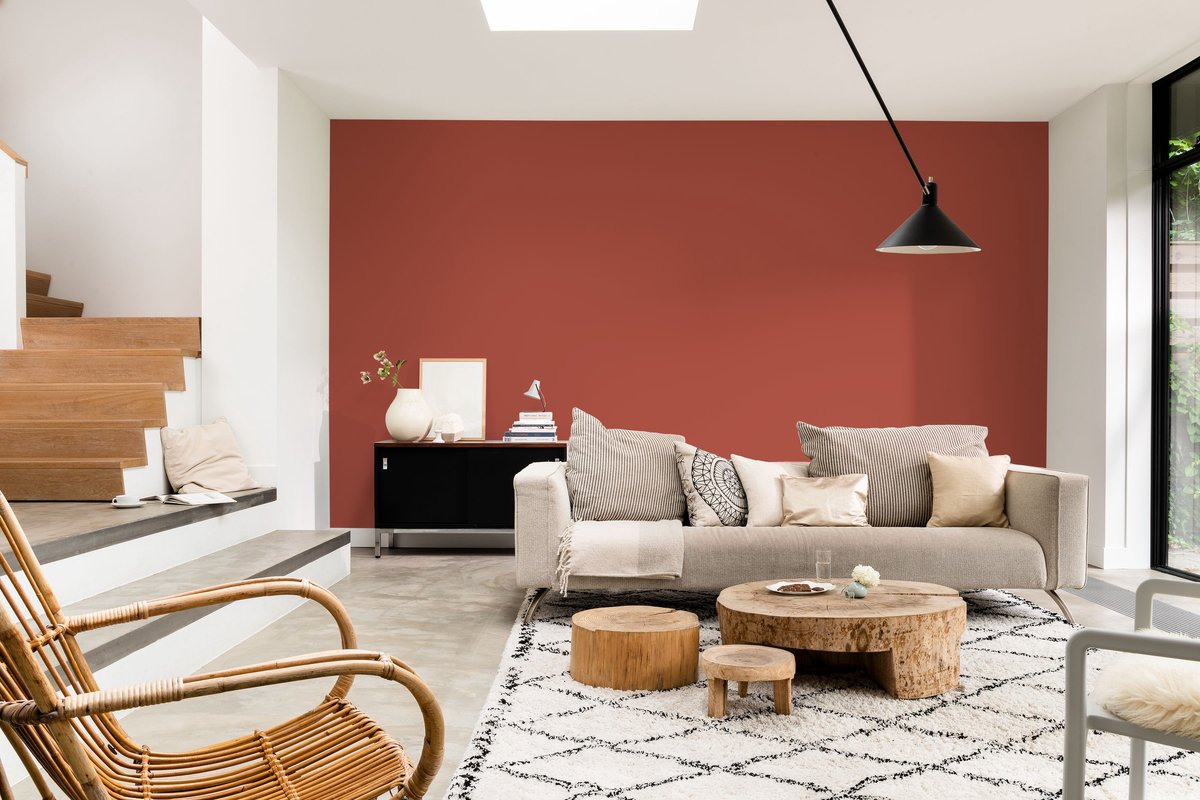 Flexa - Creations Muurverf Extra Mat - Mahogany Red - Mengverf - 1 L – foto 3
