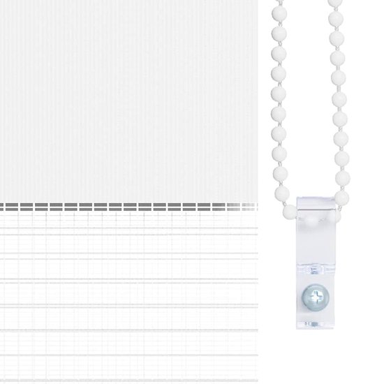 vidaXL - Zebra - 70x150 - cm - largeur du tissu - 65,9 - cm - polyester - blanc