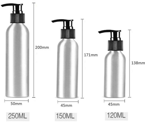 sourcing map 3 stuks oplosmiddel alcohol dispenser 120 ml