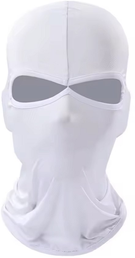 CHPN - Bivakmuts - Bivak muts - Muts - Gezichtsmuts - Wit - One Size - Elastisch - Motor- 3 gaats-Face Mask - Balaclava - Universeel - Skimasker - Snowboardmasker