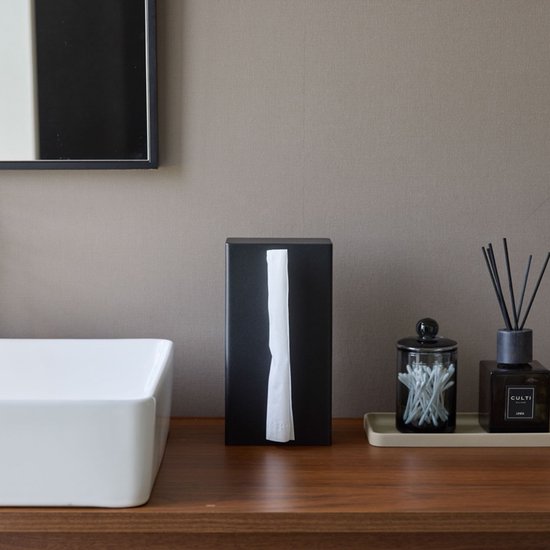 Tower à mouchoirs verticale Yamazaki - Tour - Zwart