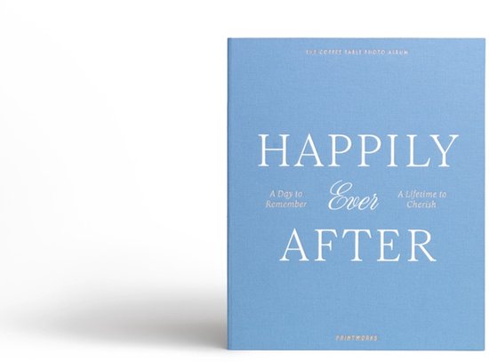 Printworks Fotoalbum Bruiloft - Happily Ever After - Blauw