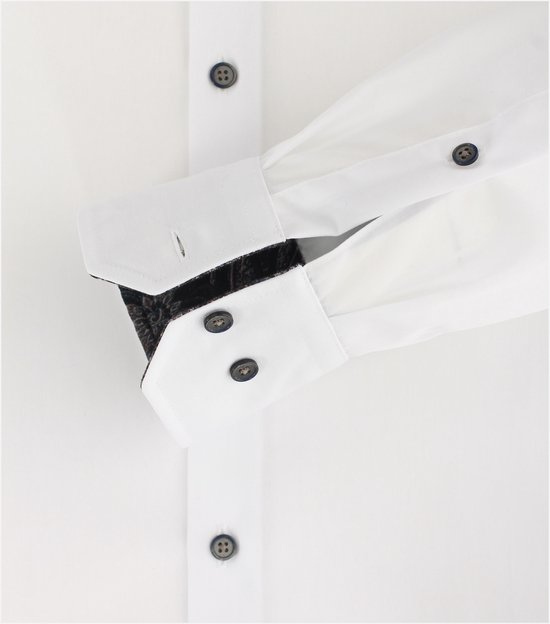 Chemise VENTI modern fit - popeline - blanc - Taille : 40 - Sans repassage - Taille du col : 40