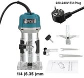 Bol.com Kantenfreesmachine - Kantenfrees - Bovenfrees - Houtsnijder - Hout Freesmachine - Houtfrees - Frees Machine - 6mm - 800W... aanbieding