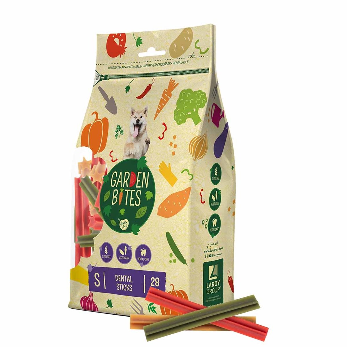 Garden Bites Dental Sticks XL - 25CM - 3 stuks
