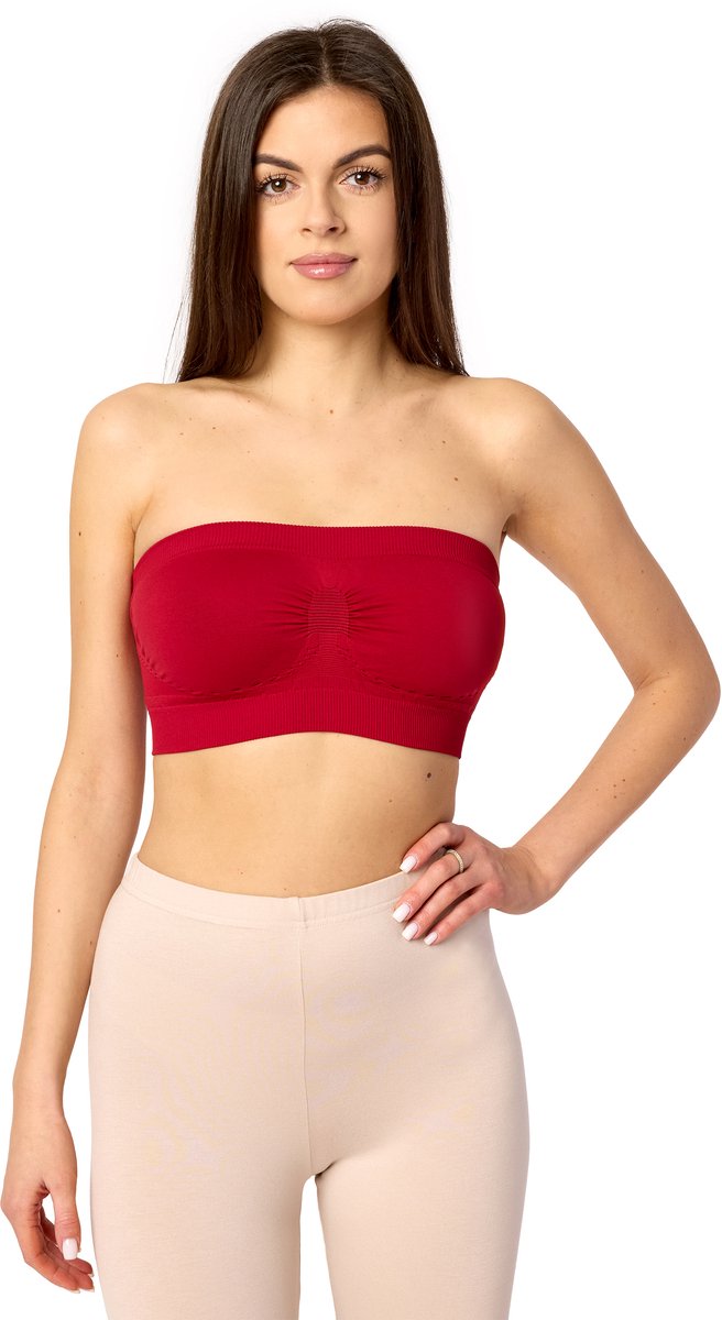 Merry Style Dames Pads Bandeau Top – Rood – L/XL - MS-HS-06-161