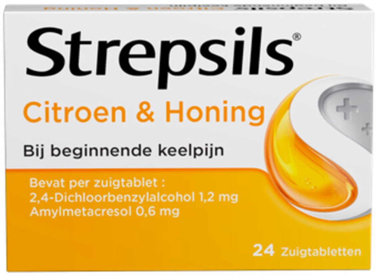 Goedkoopste Strepsils Keelverzorging Citroen & Honing - 24 tabletten - Bij Beginnende Keelpijn